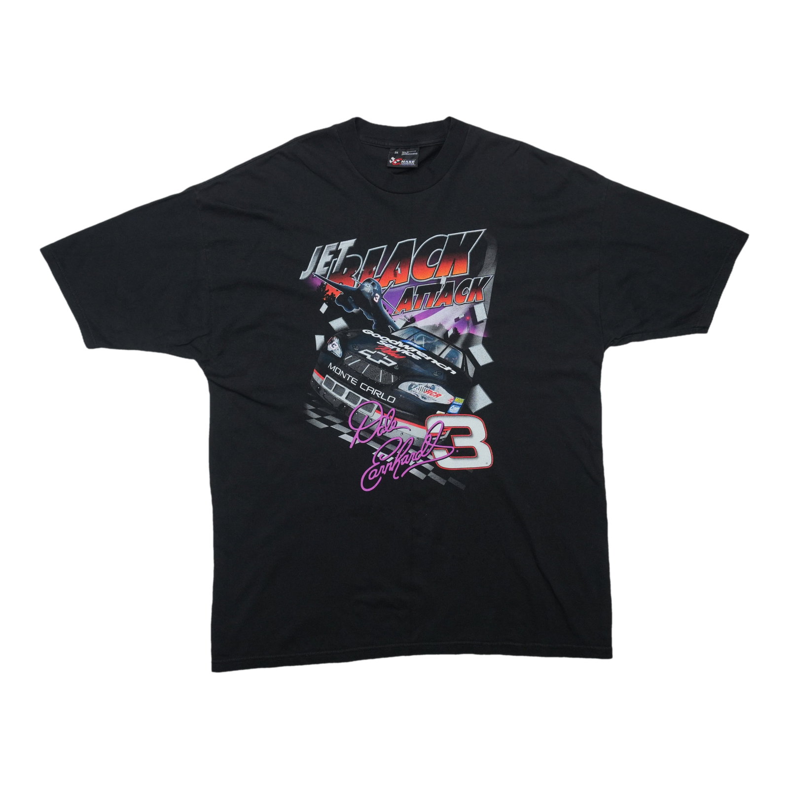 Vintage 1998 Dale Earnhardt Daytona 500 Black Cotton Shirt XXL (1 of 6)