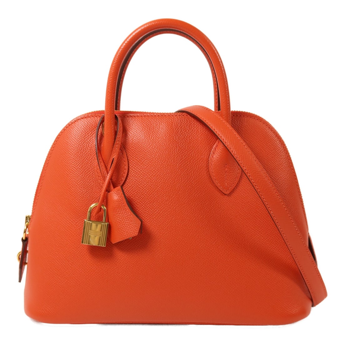 Hermes Bolide 27 Orange Epsom Leather Shoulder and Handbag with Gold Hardware (1 of 16)