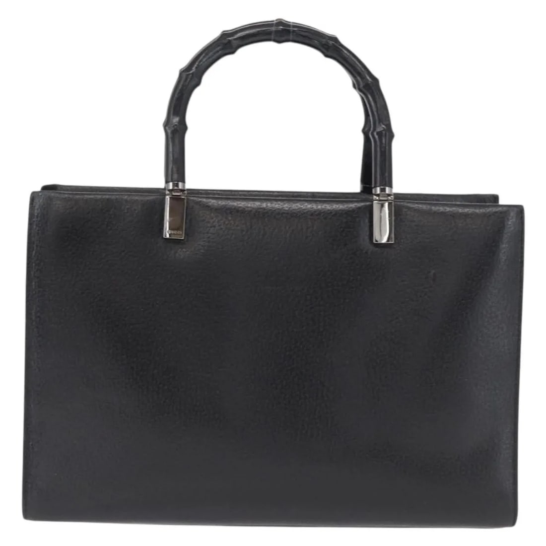 Gucci Leather Handbag with Bamboo Handle Vintage Style: Gucci Leather Handbag with Bamboo Handle Vintage Style This Gucci vintage bamboo handle bag for women features a black leather exterior with a distinctive bamboo handle. It measures 30cm x 20cm x 9cm 