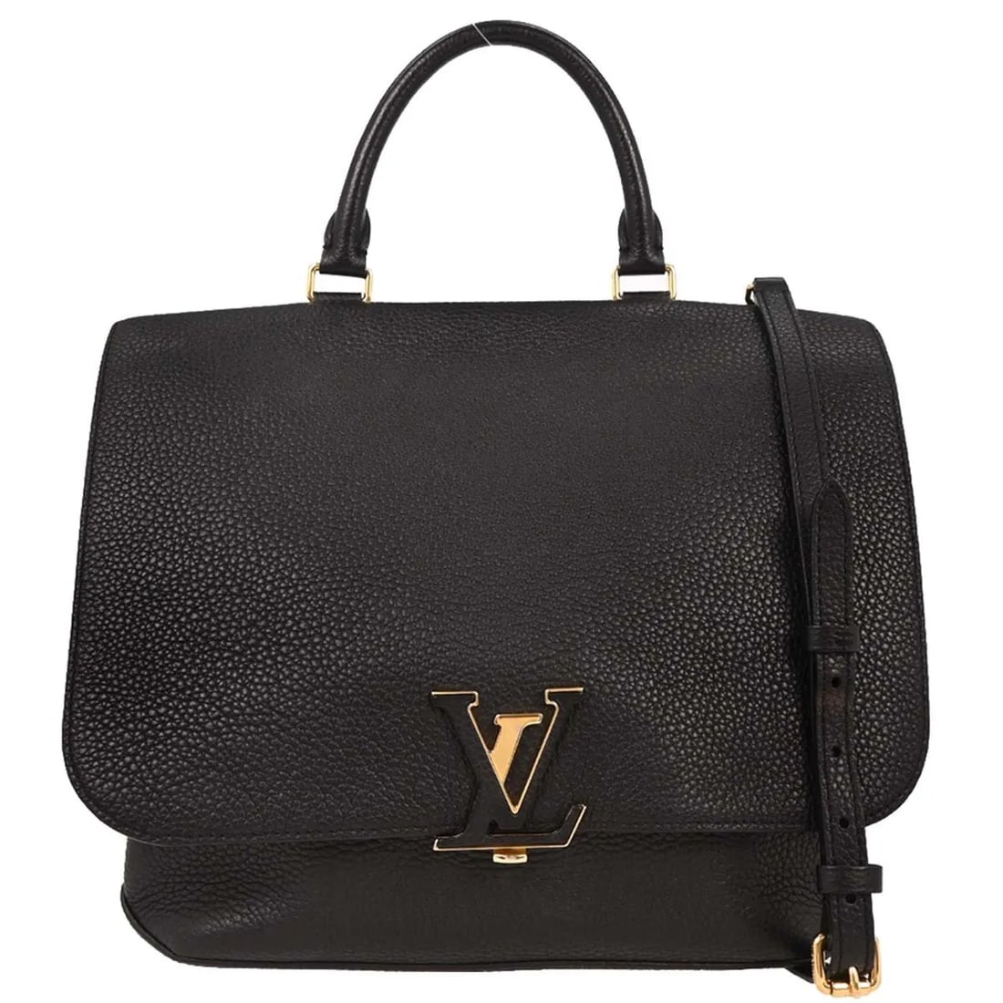 Louis Vuitton Volta black leather handbag: Louis Vuitton Volta black leather handbag This pre-owned Louis Vuitton Volta handbag features black leather and is designed for women. Made in France, it is in very good condition with minor scuffs on