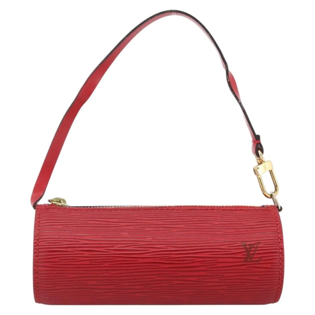 Louis Vuitton Soufflot Pochette Red Epi Leather: Louis Vuitton Soufflot Pochette Red Epi Leather This Louis Vuitton Soufflot Pochette is crafted from red Epi leather and features a compact, structured design. Made in France, it is designed for women