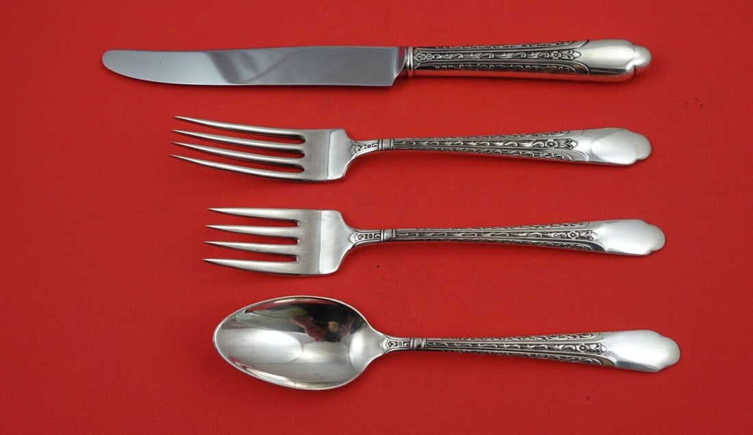 International Sterling Silver Elegance 4-Piece Place Setting (1 of 2)