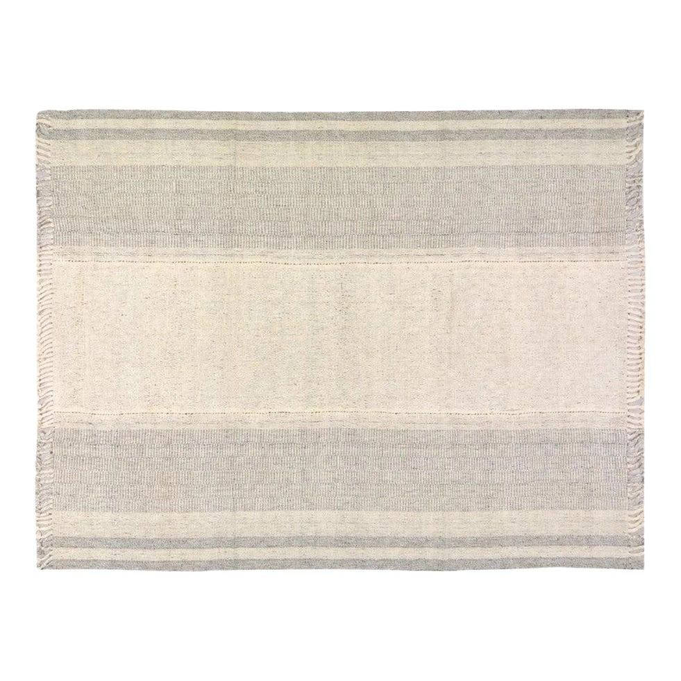Beige Hand-Knotted Wool Area Rug 8'2 x 10'3 Modern Traditional (1 of 2)