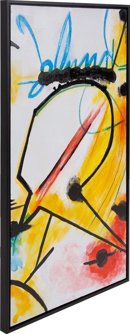 Urban Graffiti Hand-Painted Canvas Art by Howard Elliott: Urban Graffiti Hand-Painted Canvas Art by Howard Elliott This striking hand-painted canvas art piece showcases vibrant urban graffiti, making it a perfect addition for contemporary decor enthusiasts. 