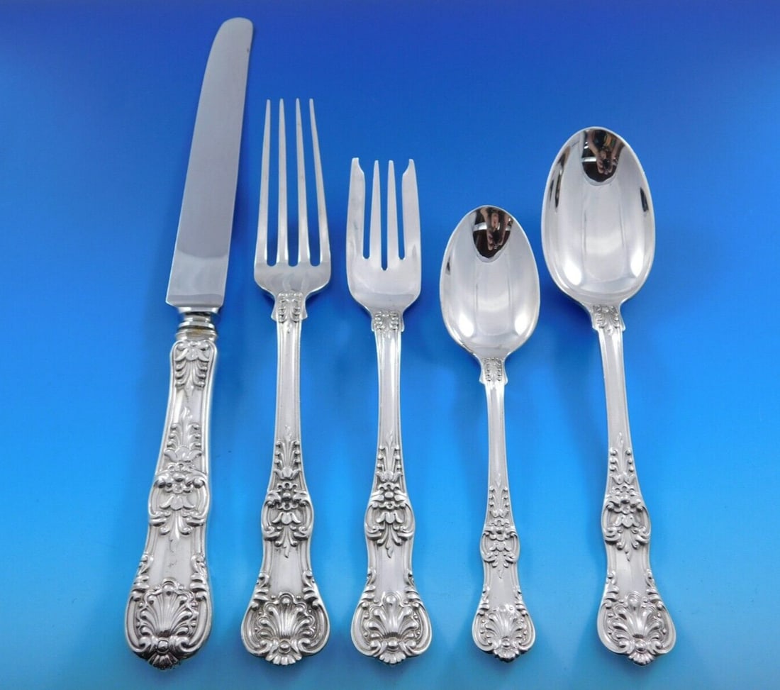 Tiffany English King Sterling Silver 40 Piece Flatware Set (1 of 7)