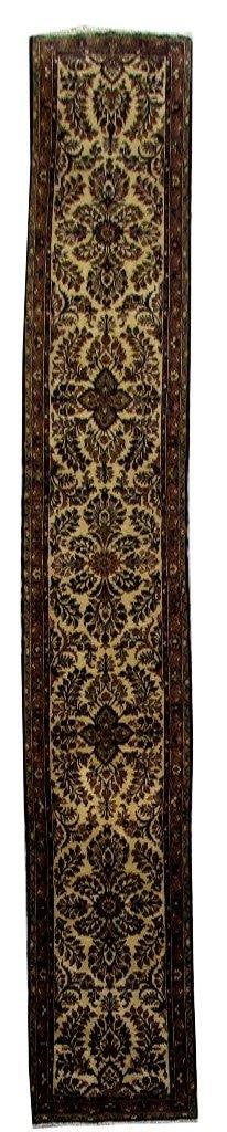 Ivory 2.8 x 16.5 Authentic Persian Hamadan Rug Handmade in Iran: Ivory 2.8 x 16.5 Authentic Persian Hamadan Rug Handmade in Iran Free continental US Shipping Elevate your home decor with this exquisite 2.8 x 16.5 Ivory Authentic Persian Design Hamadan Rug. Handcraf