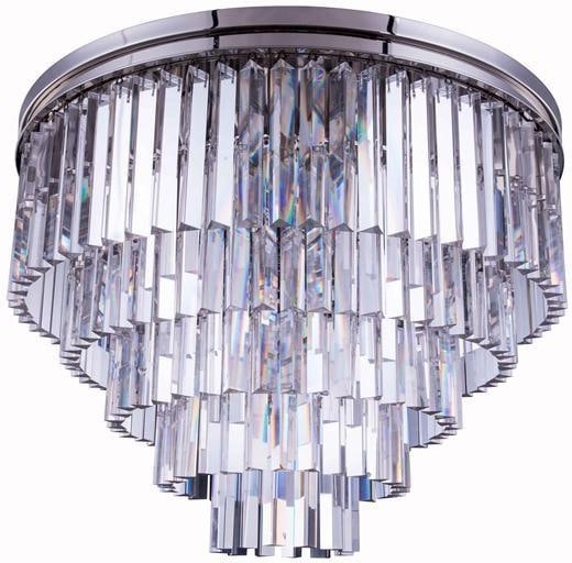 Sydney Pendant Lamp 14-Light Polished Nickel Royal-Cut Crystal UL-Listed: Sydney Pendant Lamp 14-Light Polished Nickel Royal-Cut Crystal UL-Listed Introducing the Sydney Pendant, a stunning blend of classic and modern design. This exquisite pendant lamp features a polished 