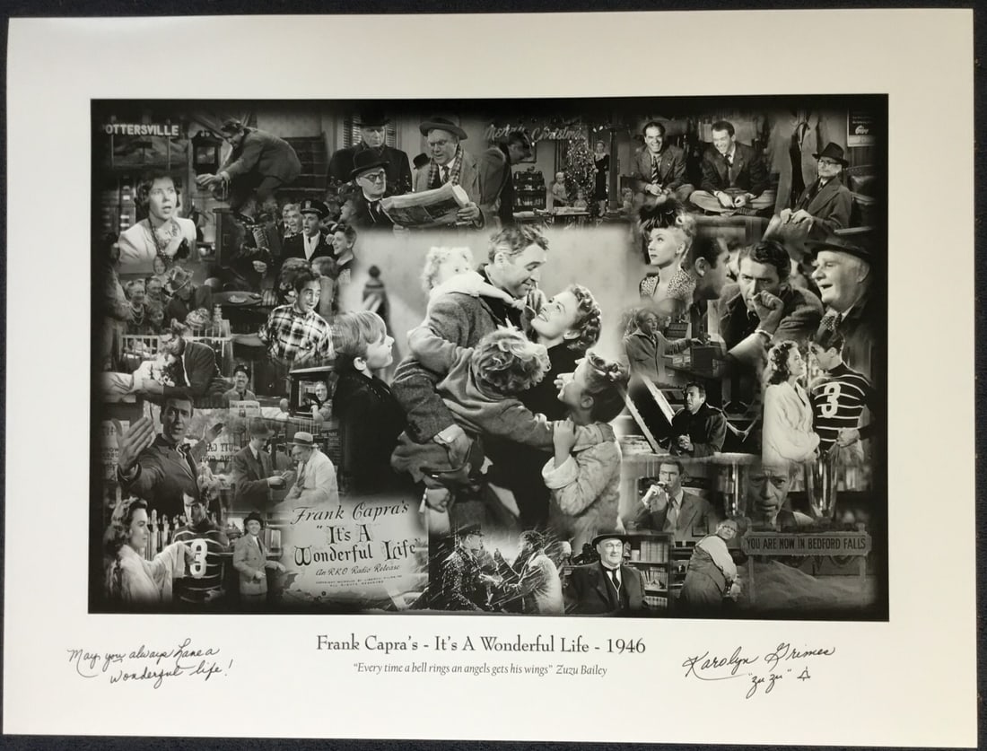Karolyn Grimes Signed It's A Wonderful Life Photo 30 x 40: Karolyn Grimes Signed It's A Wonderful Life Photo 30 x 40 This stunning 30" x 40" photograph features Karolyn Grimes, known for her role as Zu Zu in the classic film "It's A Wonderful Life." The photo