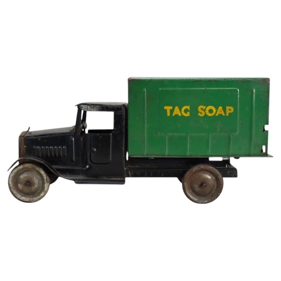 c1920 Pressed Steel Tag Soap Advertising Toy Delivery Truck (1 of 13)