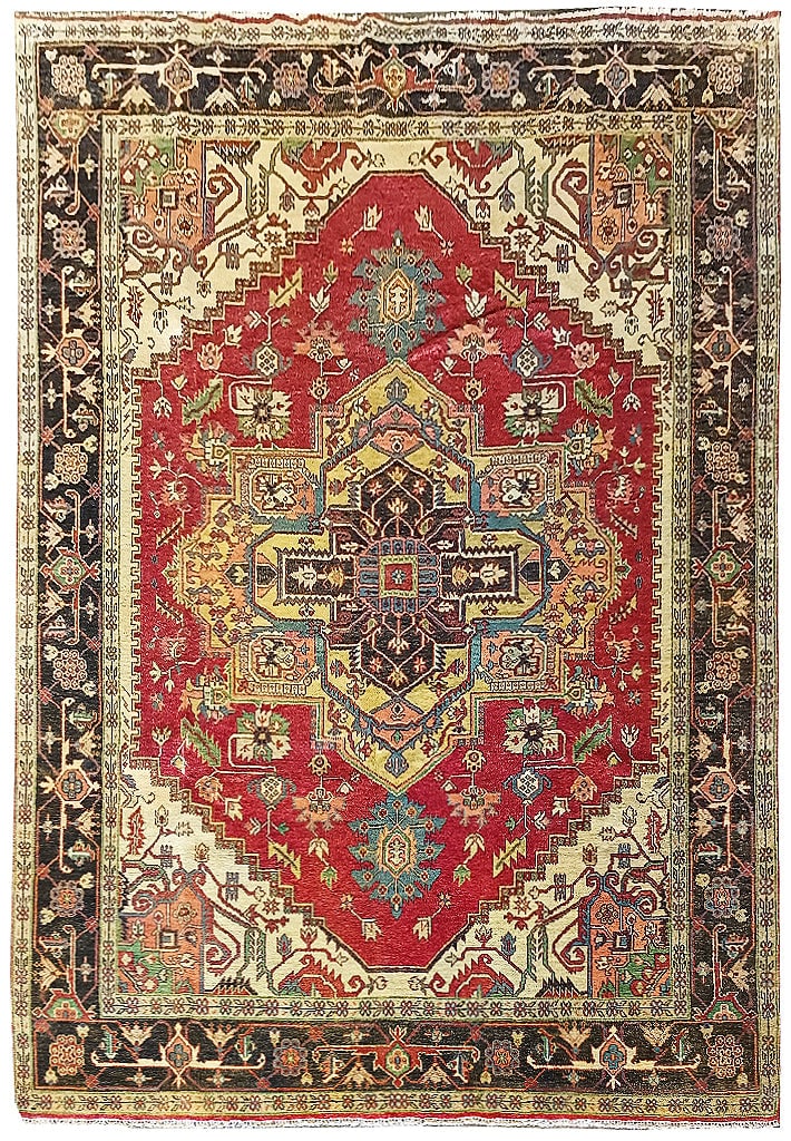 Handmade New Heriz Serapi Wool Area Rug 8.10 x 11.11 ft: Handmade New Heriz Serapi Wool Area Rug 8.10 x 11.11 ft Free continental US Shipping Enhance your home with the timeless elegance of the New Heriz Serapi Rug. Handcrafted from premium wool, this exqui