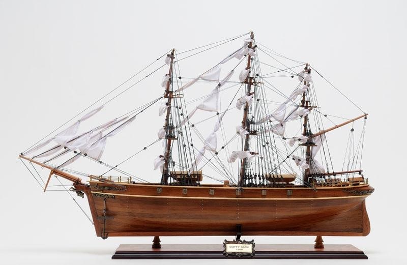 Cutty Sark Clipper Ship Model Hand-Built Display Piece (1 of 18)