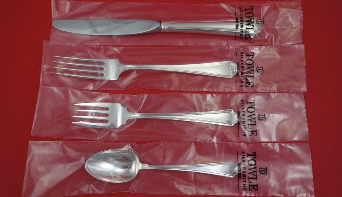 Sterling Silver 4 Piece Fairfax Place Setting by Durgin Gorham Unused (1 of 2)
