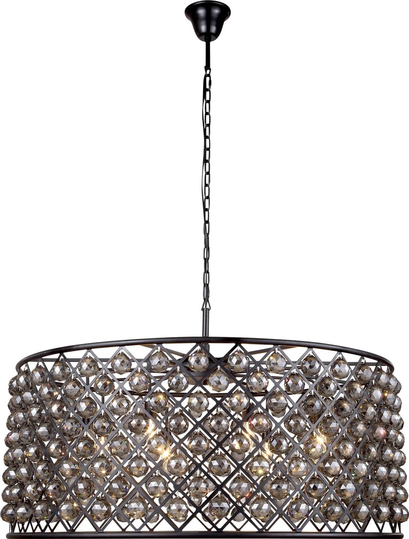 Elegant Madison Crystal Pendant Light Hollywood Regency Style: Elegant Madison Crystal Pendant Light Hollywood Regency Style Illuminate your space with the Elegant Madison Crystal Light Fixture, a stunning pendant light that embodies Hollywood Regency style. This