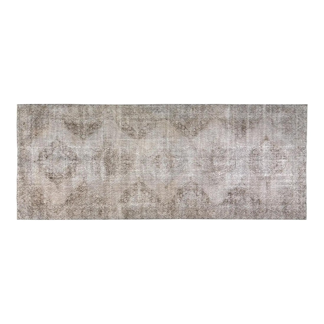 Handmade Anatolian Wool Area Rug 4'10" x 12'6" Vintage Turkish Carpet: Handmade Anatolian Wool Area Rug 4'10" x 12'6" Vintage Turkish Carpet This vintage Turkish Anatolian rug is hand-knotted from wool using traditional rug-making techniques. It features a tan color and 