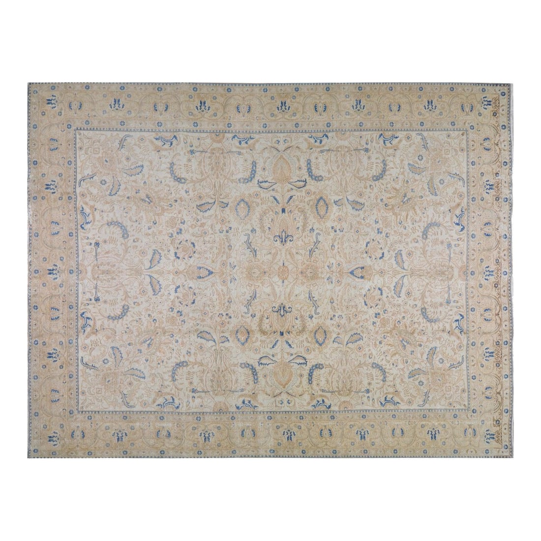 9'9" x 12'6" Traditional Wool Area Rug Hand Knotted Vintage: 9'9" x 12'6" Traditional Wool Area Rug Hand Knotted Vintage This vintage hand-knotted wool rug is crafted using traditional techniques, combining enduring artistry with a modern design sensibility. Th