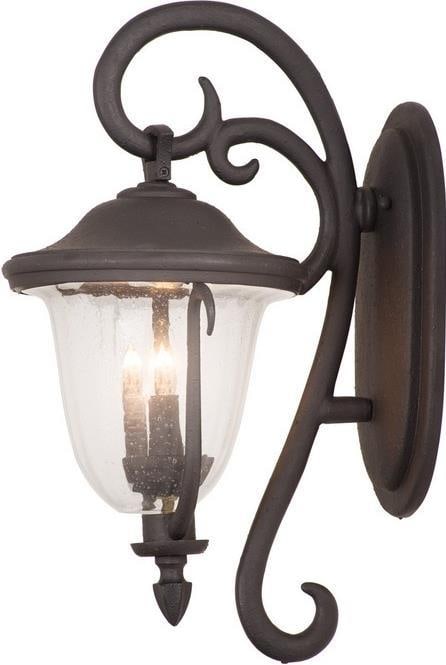 Kalco Santa Barbara Gothic Outdoor Wall Light 27H Matte Black (1 of 1)
