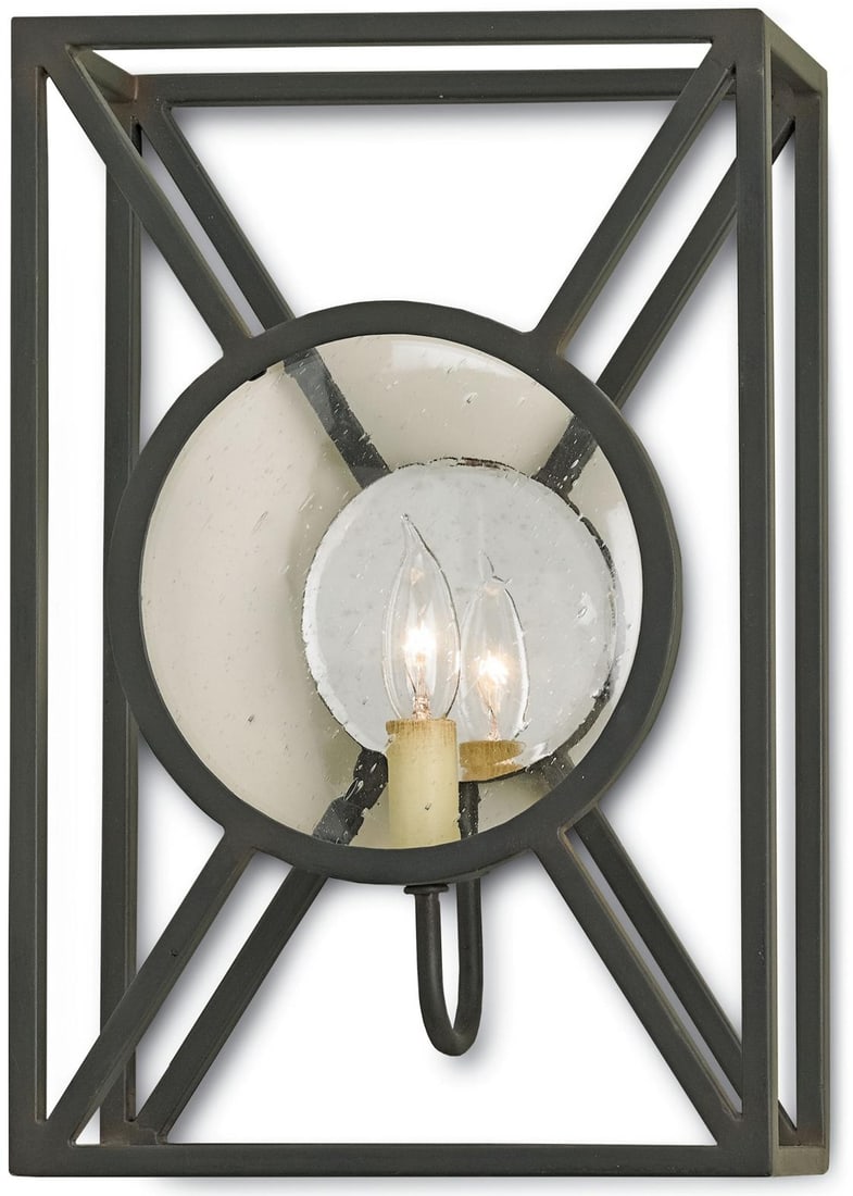 Chic Industrial Wall Sconce Beckmore Collection Lillian August Old Iron Finish: Chic Industrial Wall Sconce Beckmore Collection Lillian August Old Iron Finish Illuminate your space with the Chic Industrial Beckmore Sconce, a perfect blend of modern design and vintage charm. This 