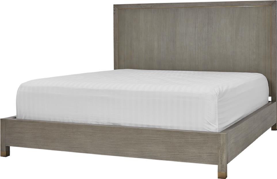 Alder Tweed Caleb Collection Queen Bed Brushed Smoke Wood (1 of 7)