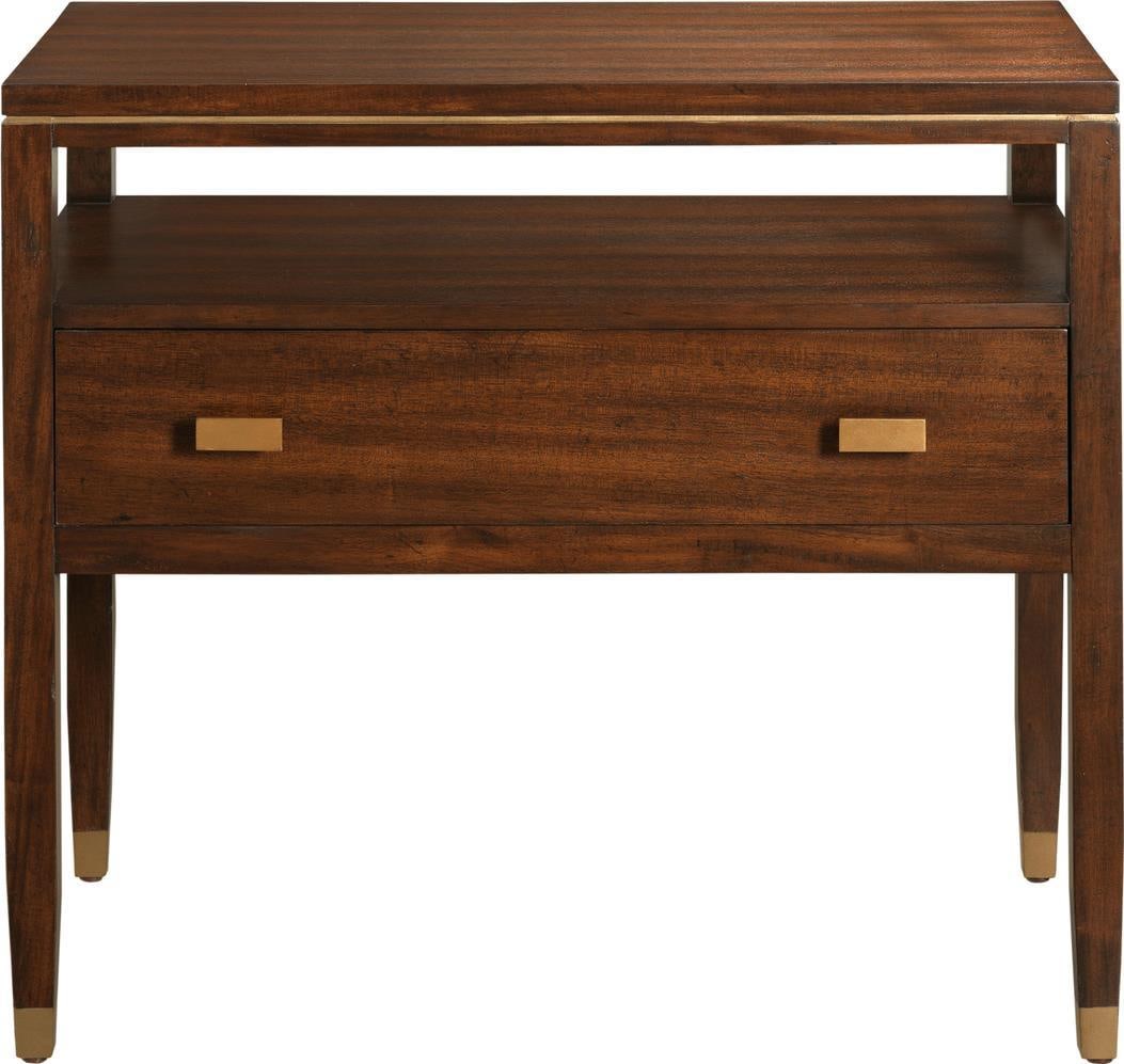 Port Eliot Mid-Century Modern Mahogany Table with Storage (1 of 1)