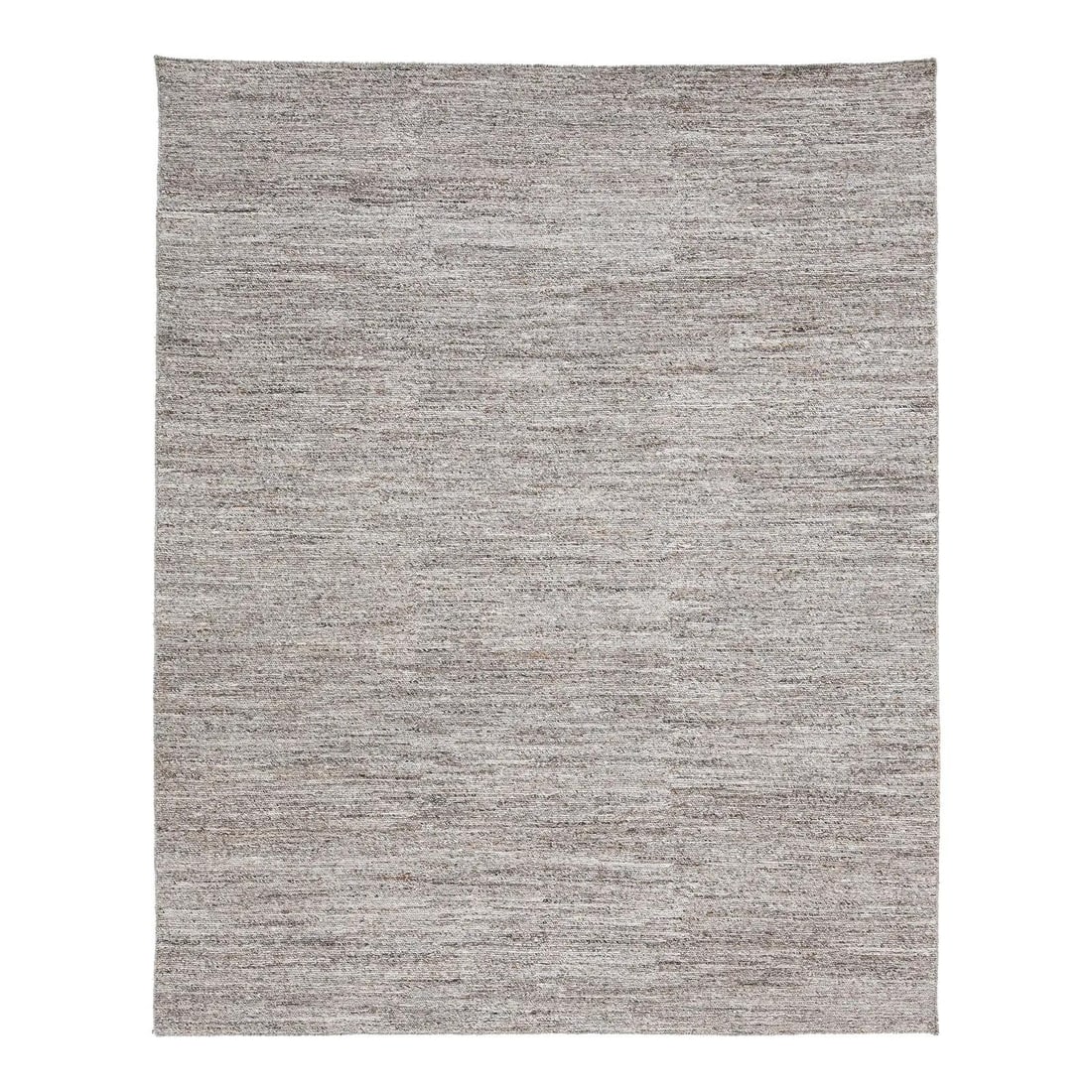8x10 Gray Wool Area Rug Soumak Weave Marbled Design: 8x10 Gray Wool Area Rug Soumak Weave Marbled Design This modern Soumak area rug features a distinctive braided texture and a marbled gray look with a neutral palette of sand, cream, and soft taupe. It