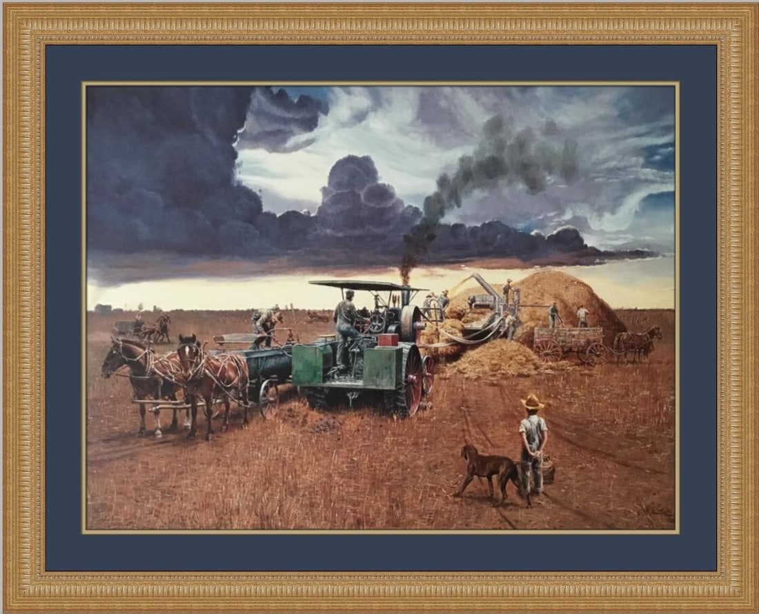 Framed Limited Edition Mort Kunstler Signed Beating The Storm Print With COA (1 of 2)