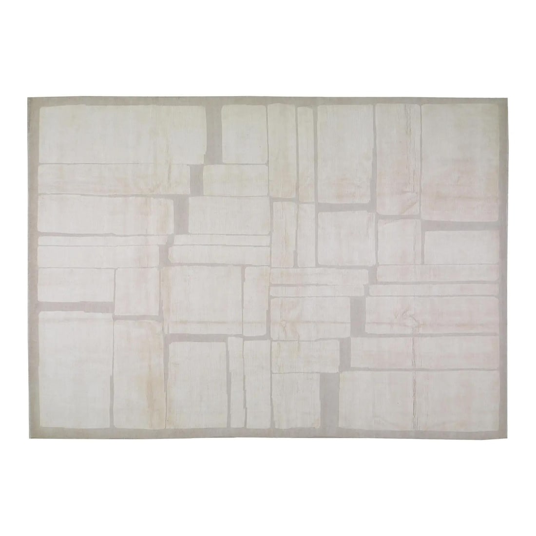 9'3 x 12' Wool Area Rug Hand Knotted Moroccan Style: 9'3 x 12' Wool Area Rug Hand Knotted Moroccan Style This Moroccan hand-knotted wool rug is crafted using traditional techniques, offering a blend of timeless artistry and contemporary design. Its dura
