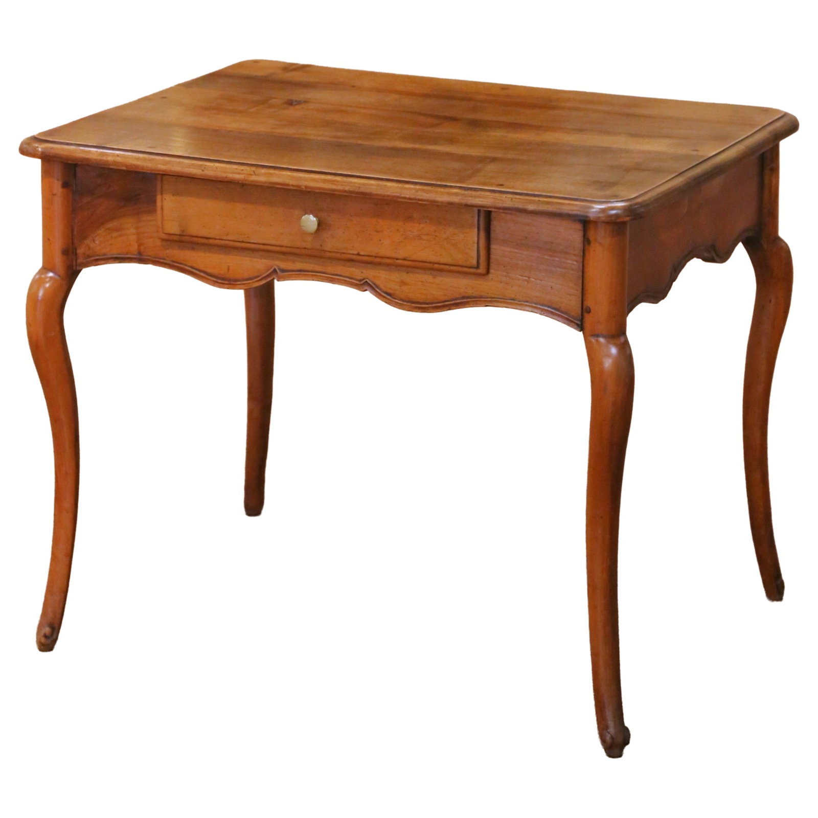 French Louis XV Walnut Bedside Table with Drawer (1 of 13)