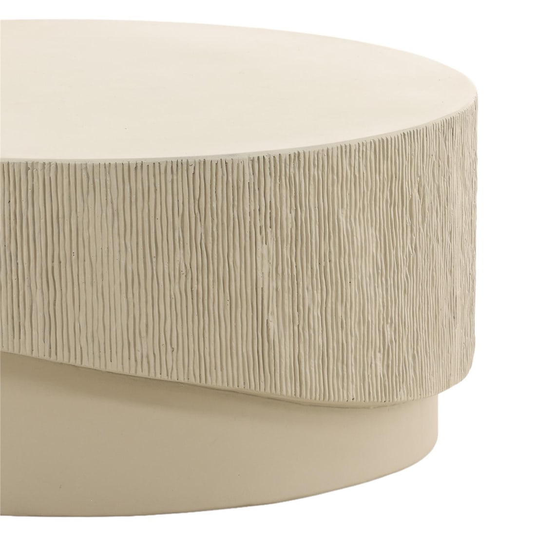 Mullins Ivory Outdoor Concrete Coffee Table 36x36 (1 of 3)