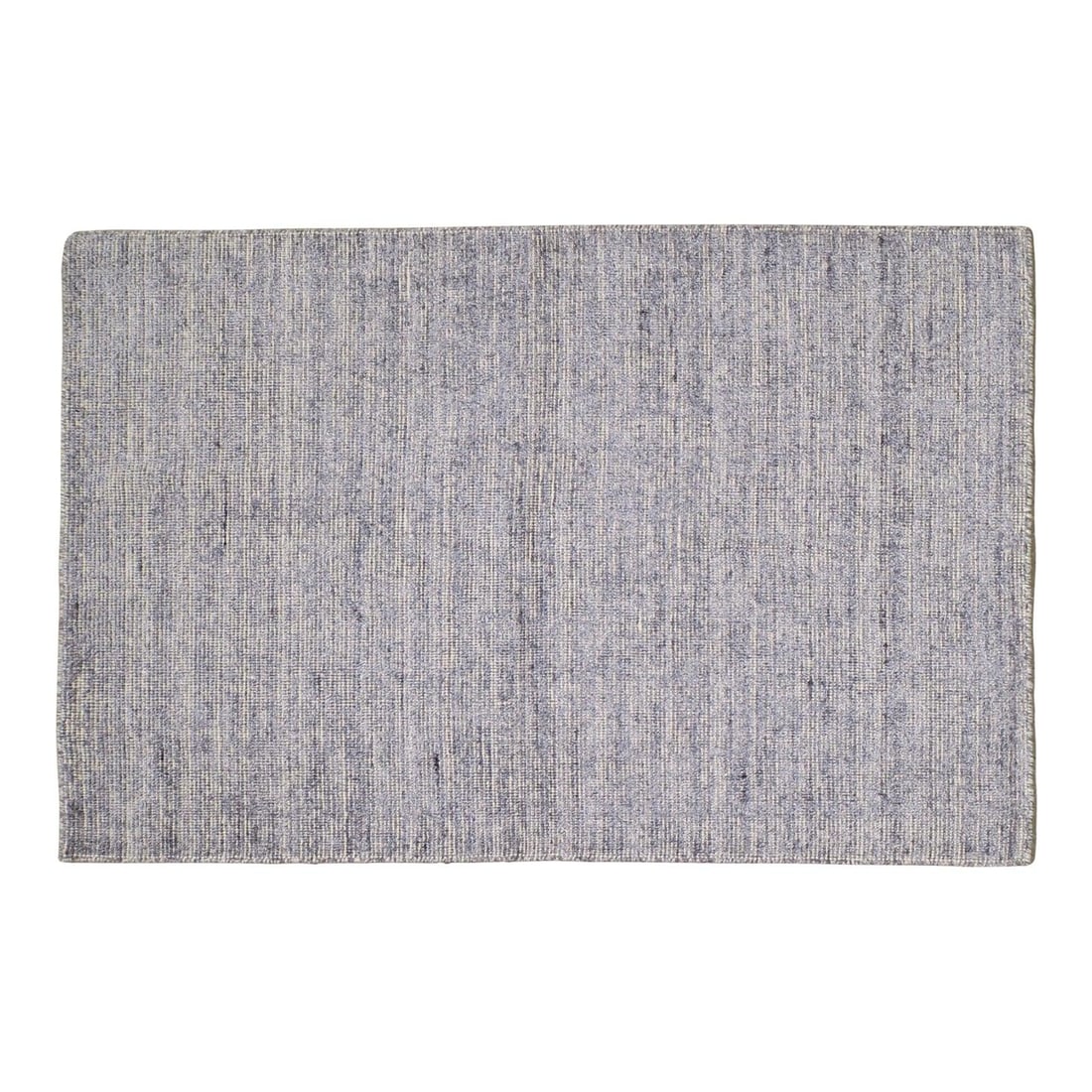 Gray Wool and Bamboo Handloom Runner Rug 3'x10' Contemporary Indian Design: Gray Wool and Bamboo Handloom Runner Rug 3'x10' Contemporary Indian Design This handloom rug is crafted in India using traditional rug making techniques, blending wool and bamboo fabric for a soft yet
