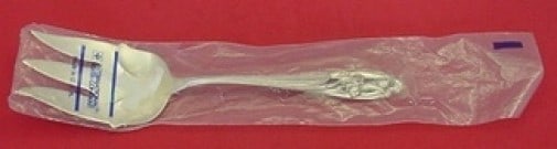 International Sterling Silver Salad Serving Fork Silver Iris 9 1/4 Inch New (1 of 2)