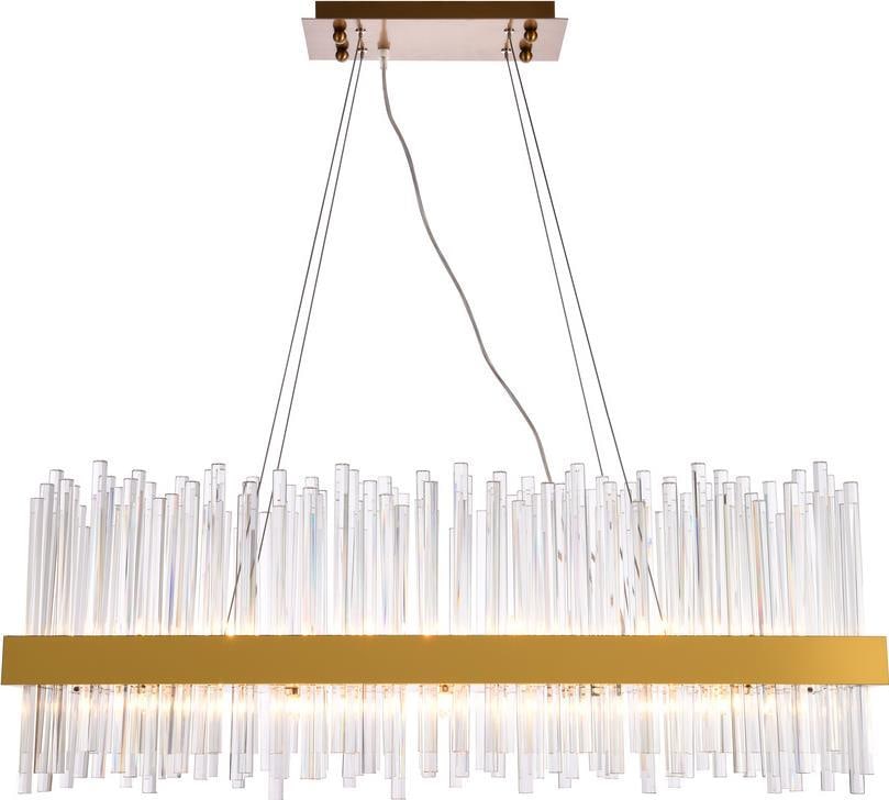 Elegant Lighting Dallas Gold Crystal Chandelier 14H 36W 12D UL-Listed: Elegant Lighting Dallas Gold Crystal Chandelier 14H 36W 12D UL-Listed Illuminate your space with the stunning Dazzling Dallas Gold Crystal Chandelier, a perfect blend of contemporary style and eleganc