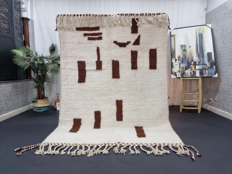 Authentic Handmade Moroccan Berber Wool Rug 5 x 3.28 Feet (1 of 10)