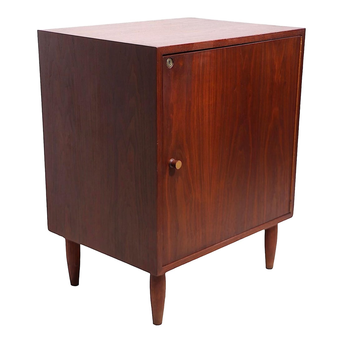 Mid Century Walnut One Door Cabinet Att. Jens Risom 1950s (1 of 10)