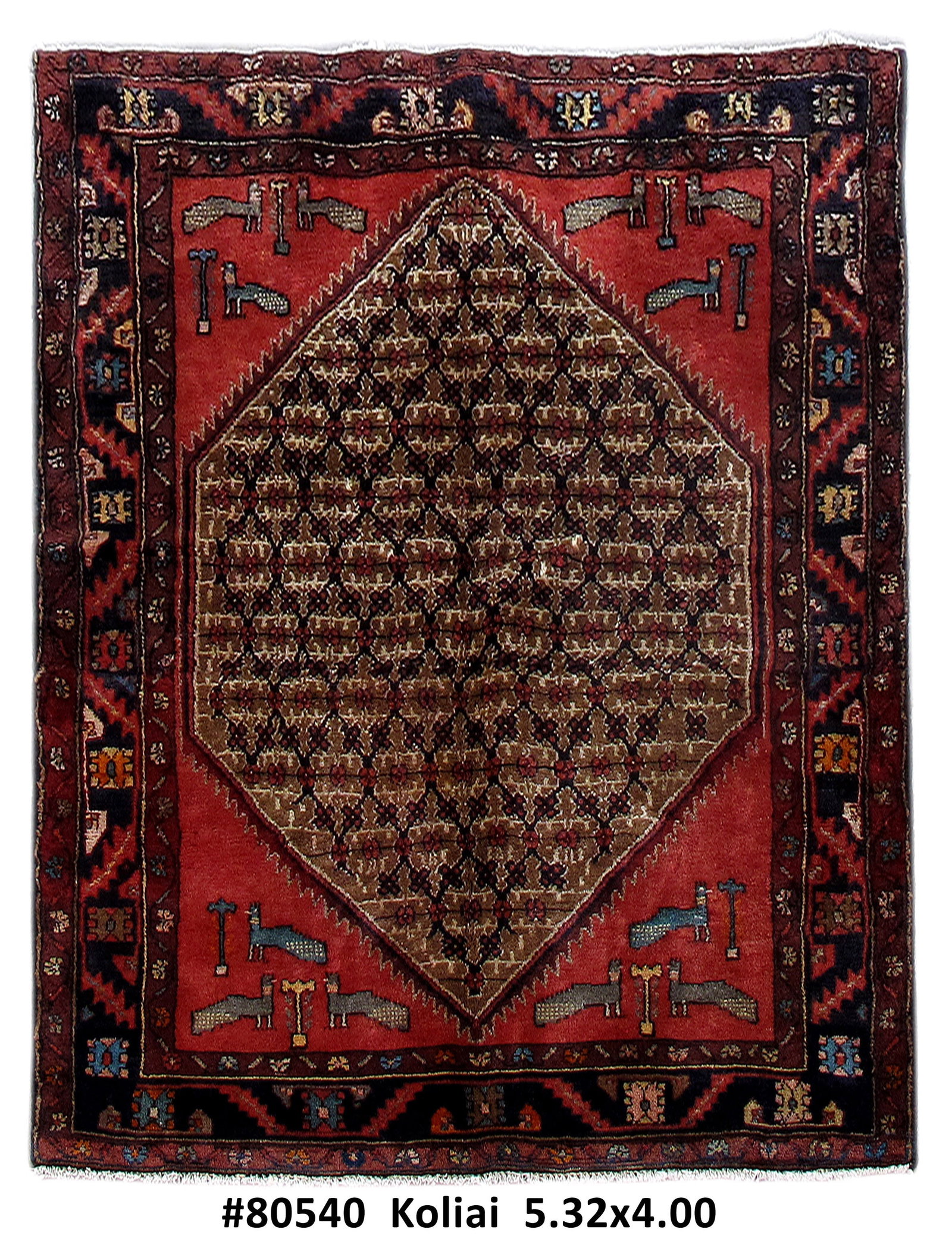 4' x 5' Ivory Bijar Handmade Persian Rug from Iran: 4' x 5' Ivory Bijar Handmade Persian Rug from Iran Free continental US Shipping Elevate your space with this exquisite 4' x 5' 4" Ivory Traditional Persian Handmade Kurd Bijar Rug. Handcrafted by skil