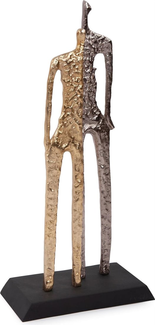 Howard Elliott Unique Inner Strength Sculpture in Nickel Textured Aluminum (1 of 6)