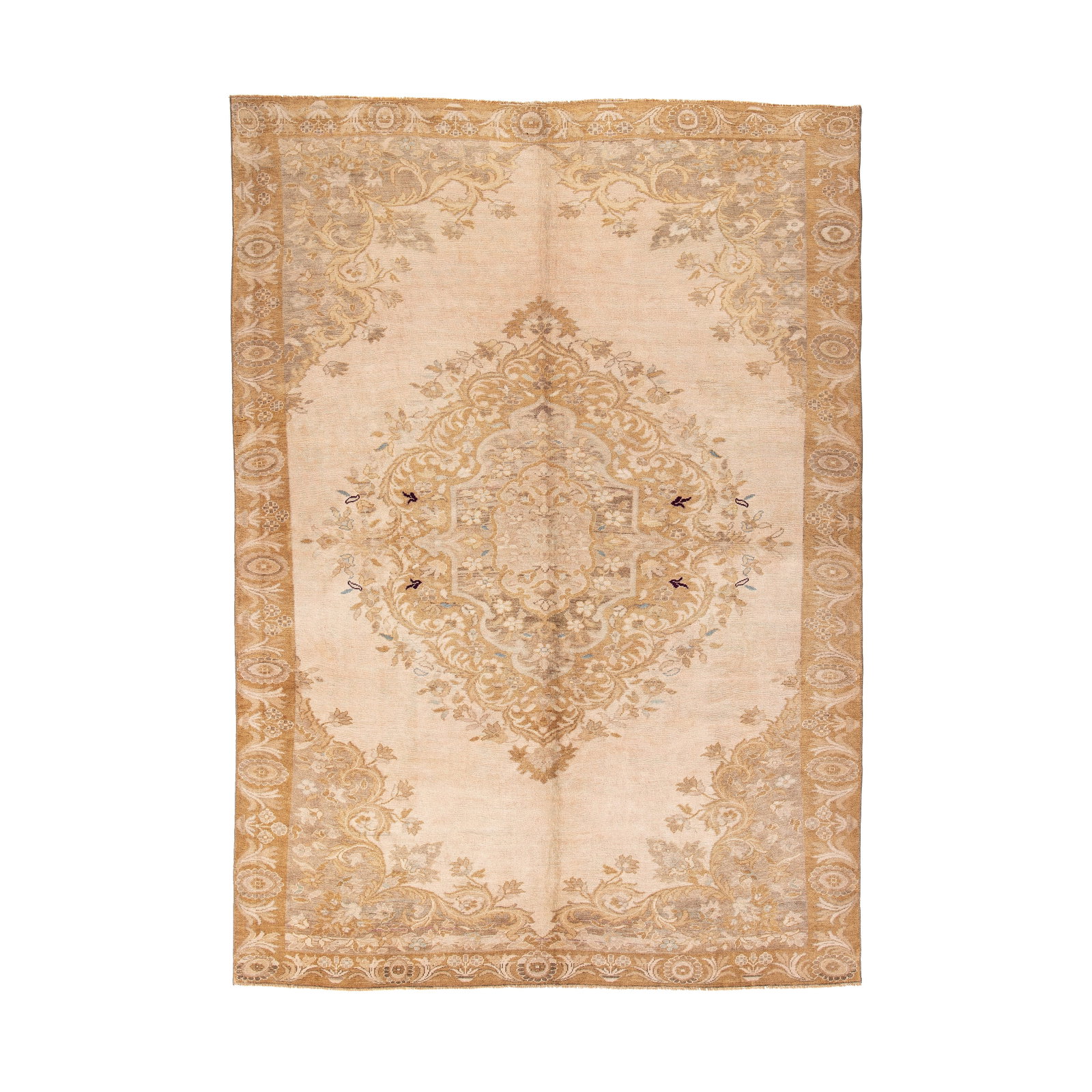 Authentic Handmade Anatolia Wool Carpet 95.3 x 134.3 Inches: Authentic Handmade Anatolia Wool Carpet 95.3 x 134.3 Inches Discover the beauty of this authentic handmade Anatolia carpet, crafted with precision from high-quality wool on wool. This stunning piece s