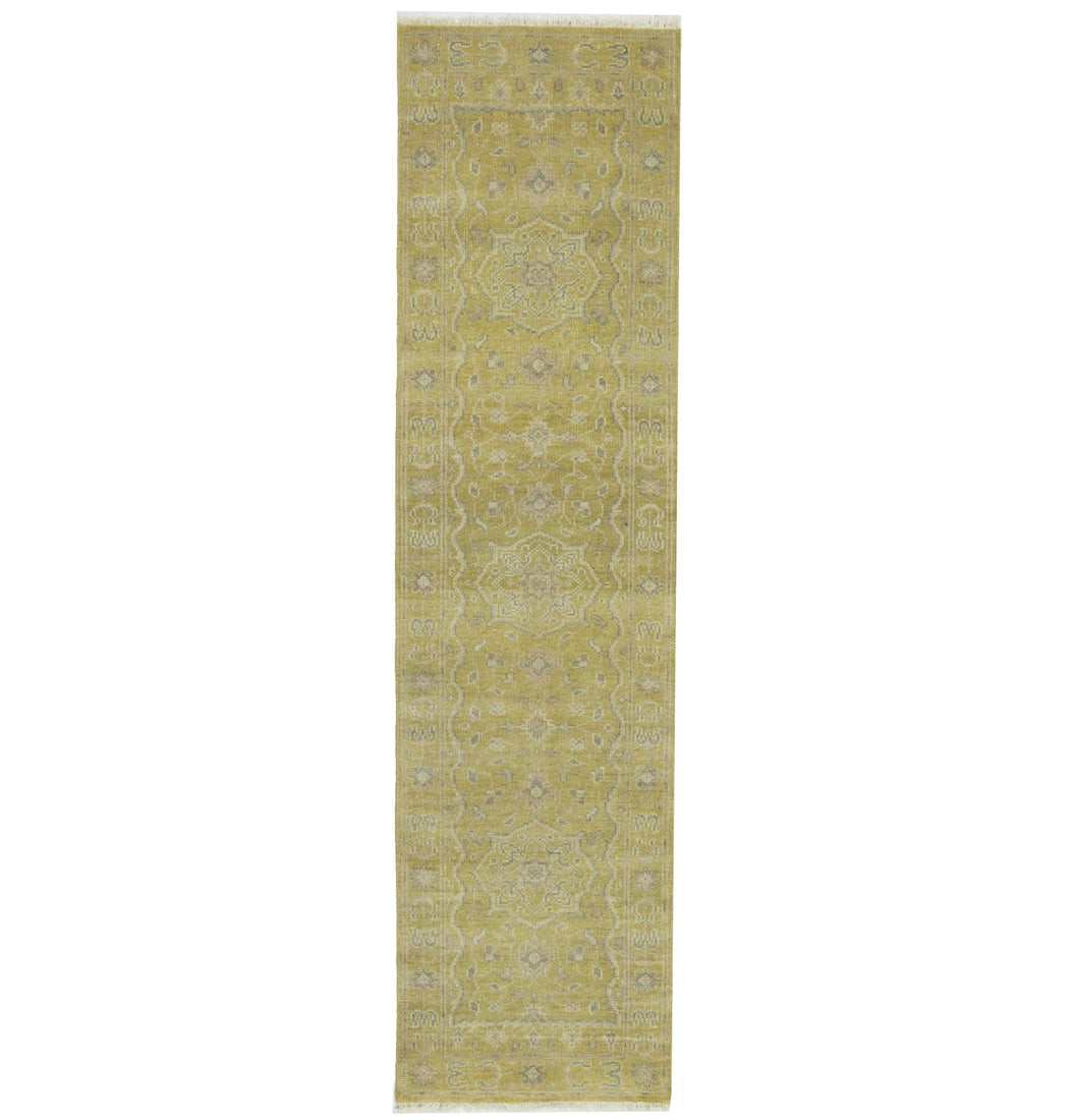 Hand Knotted Wool Floral Runner 2'8 x 10'0 Transitional Rug: Hand Knotted Wool Floral Runner 2'8 x 10'0 Transitional Rug Enhance your space with this beautiful Floral Transitional Wool Oriental Runner Rug, perfect for hallways, kitchens, and bedrooms. Measuring