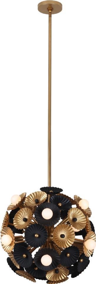 Kalco Damask Brass Semi Flush Light 15-Light Dimmable: Kalco Damask Brass Semi Flush Light 15-Light Dimmable Illuminate your space with this elegant semi-flush light, designed in a charming vintage style. Crafted from durable steel, this fixture features 