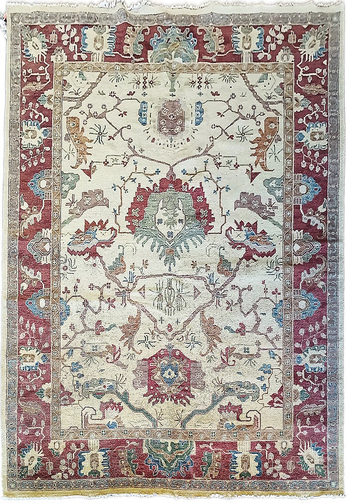 Handmade Oushak Rug 9.4 x 13.5 Feet Premium Quality: Handmade Oushak Rug 9.4 x 13.5 Feet Premium Quality Free continental US Shipping This exquisite Oushak rug features a handmade design, measuring 9.4 x 13.5 feet. Perfect for adding a touch of elegance