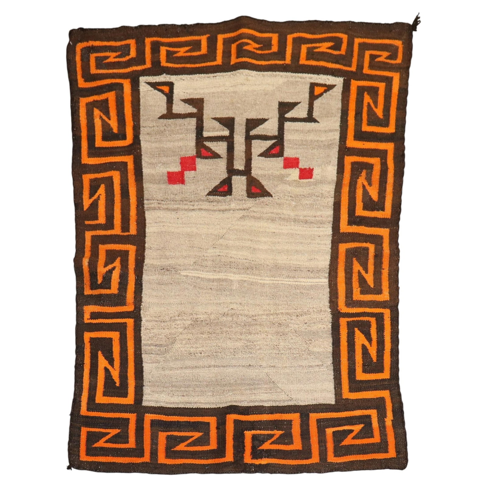 Hand Woven Wool Navajo Blanket Rug 2'11 x 3'9 (1 of 9)