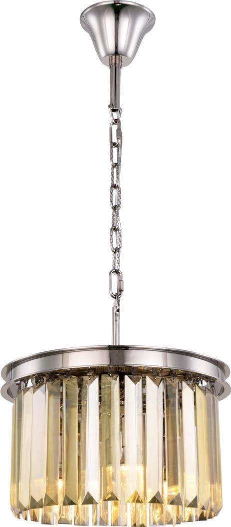 Elegant Lighting Sydney Golden Teak Crystal Pendant Light: Elegant Lighting Sydney Golden Teak Crystal Pendant Light Illuminate your space with the stunning Golden Teak Crystal Ceiling Fixture. This modern pendant light, part of the Sydney collection, showcas