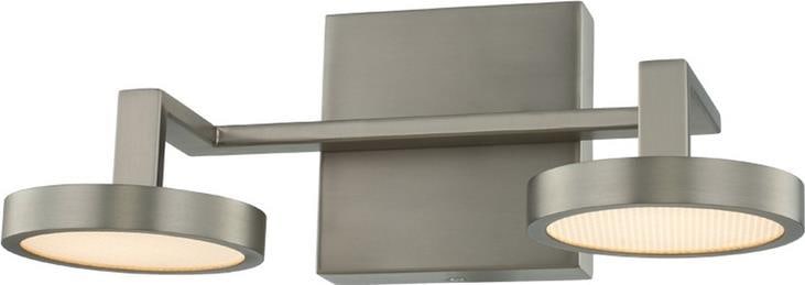 Kalco Eaton 2-Light Satin Nickel Bath Fixture Contemporary Design (1 of 1)