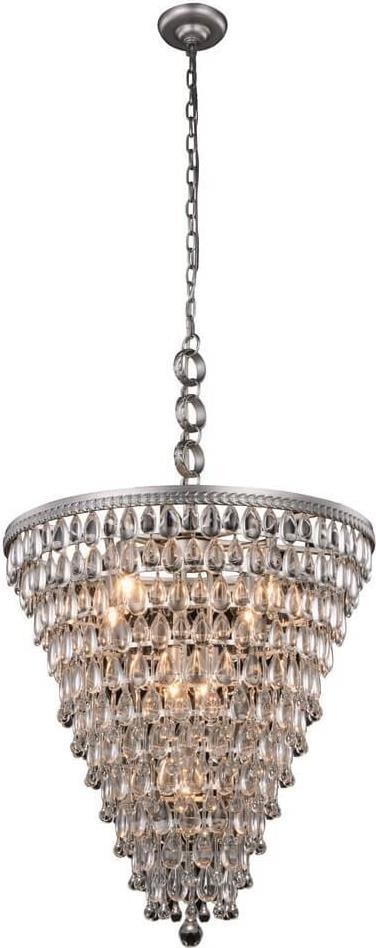 Elegant Lighting Royal-Cut Crystal Nordic Chandelier: Elegant Lighting Royal-Cut Crystal Nordic Chandelier Illuminate your space with the exquisite Royal Elegance Nordic Silver Chandelier, designed in a vintage style that adds a touch of sophistication t
