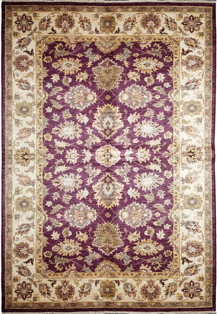 5' x 8' Handmade Wine Vegetable Dyed Chobi Rug Elegant Design: 5' x 8' Handmade Wine Vegetable Dyed Chobi Rug Elegant Design Free continental US Shipping Elevate your living space with this exquisite 5' x 8' Wine Vegetable Dyed Chobi Rug, a true masterpiece of tr