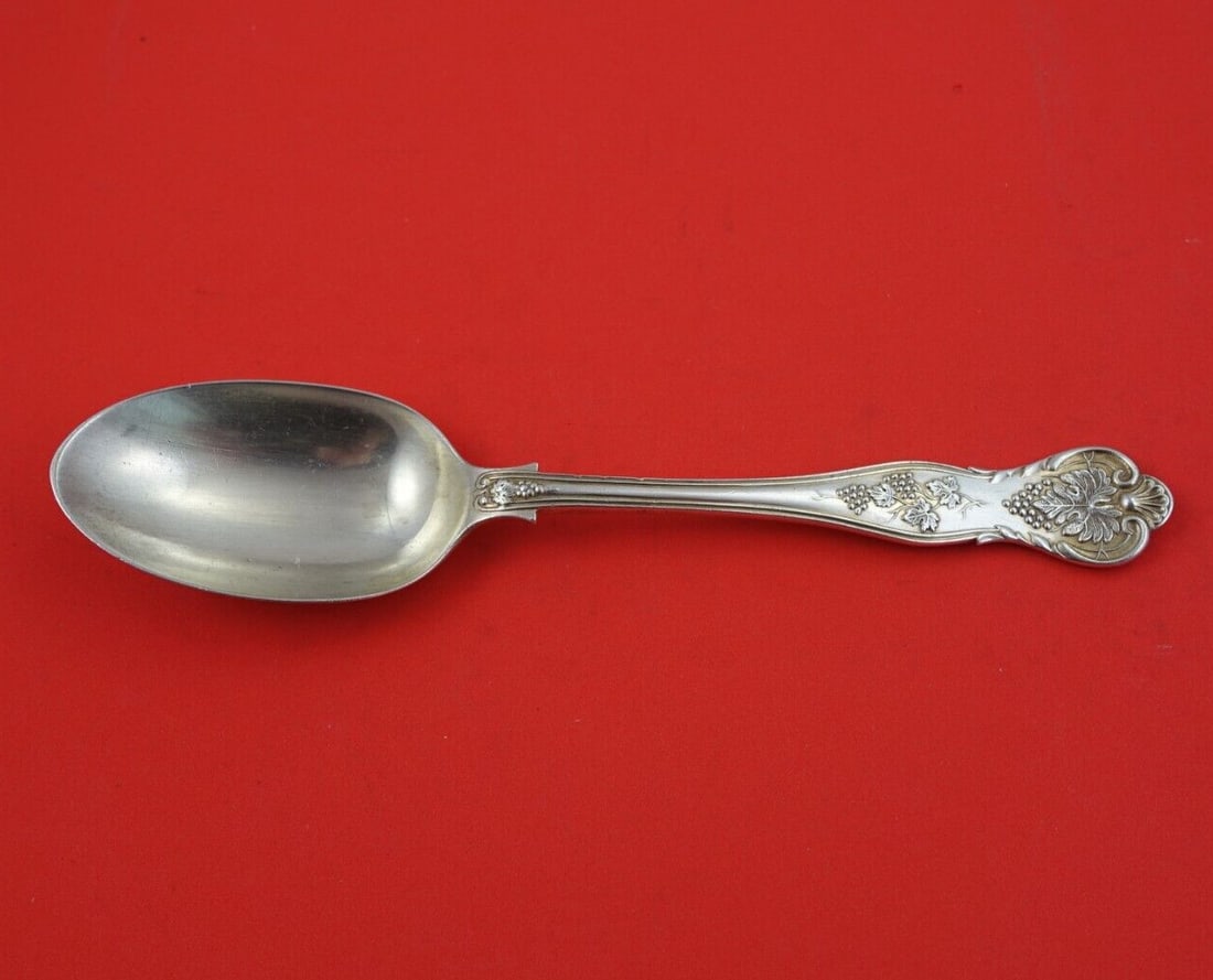 Edward Barnard Bright Vine Sterling Silver Serving Spoon 8.25 Inch (1 of 3)