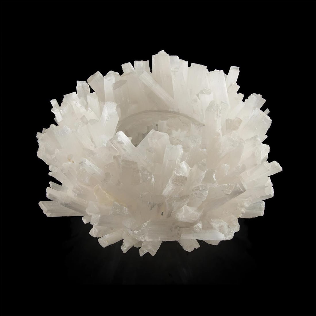 John-Richard 15 Inch Selenite Bowl Unique Satin Finish (1 of 3)