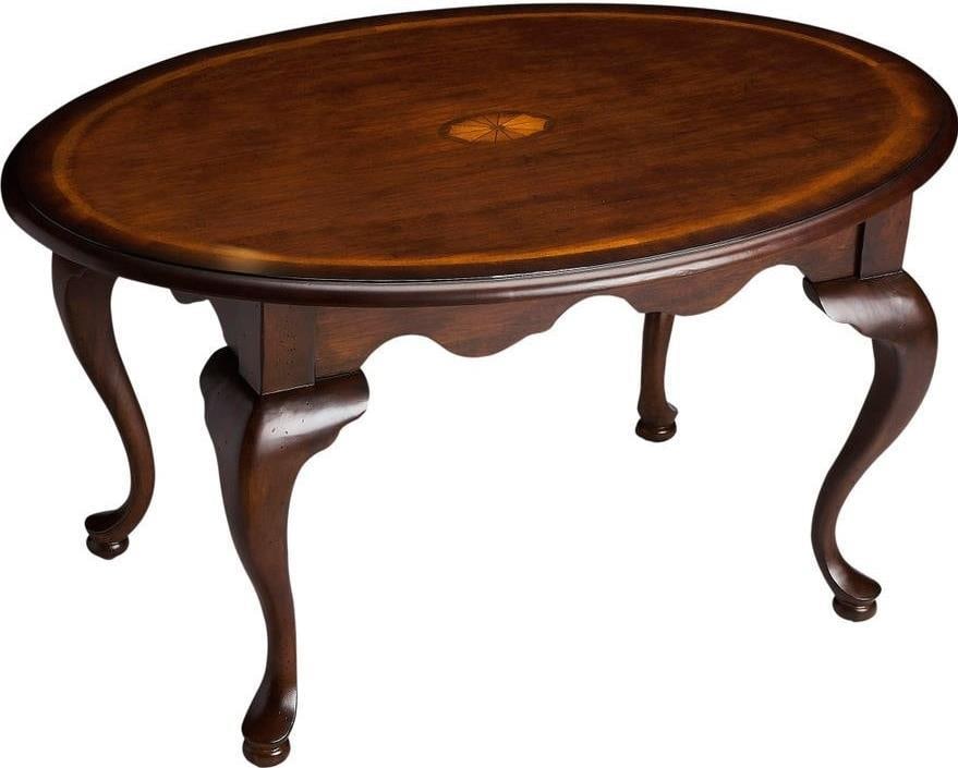 Butler Grace Collection Elegant Cherry Coffee Table Dark Brown Finish (1 of 2)
