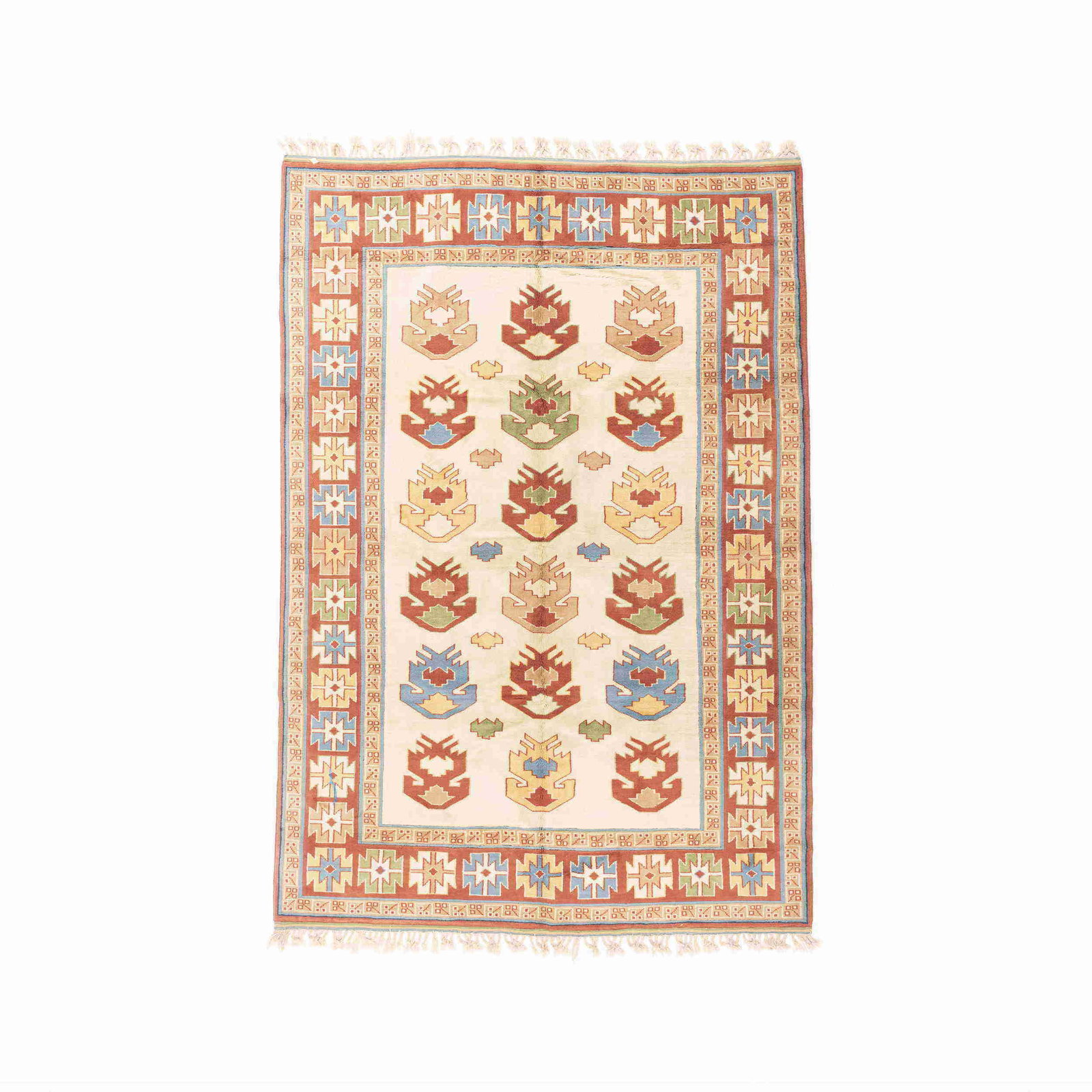 Authentic Handmade Yoruk Carpet Wool on Wool 84.3x124.4: Authentic Handmade Yoruk Carpet Wool on Wool 84.3x124.4 This Authentic Handmade Yoruk Carpet showcases exquisite craftsmanship with its wool on wool construction. Originating from the YORUK region, th
