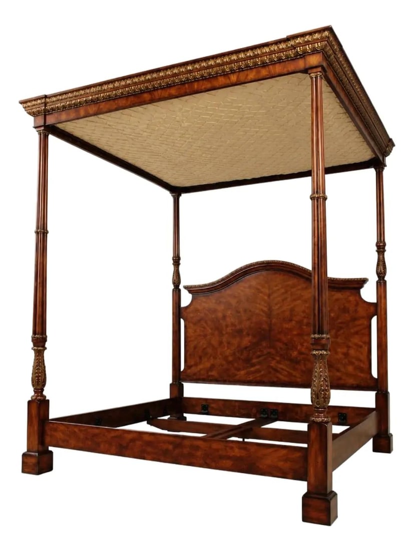 Theodore Alexander Althorp mahogany king canopy bed (1 of 10)