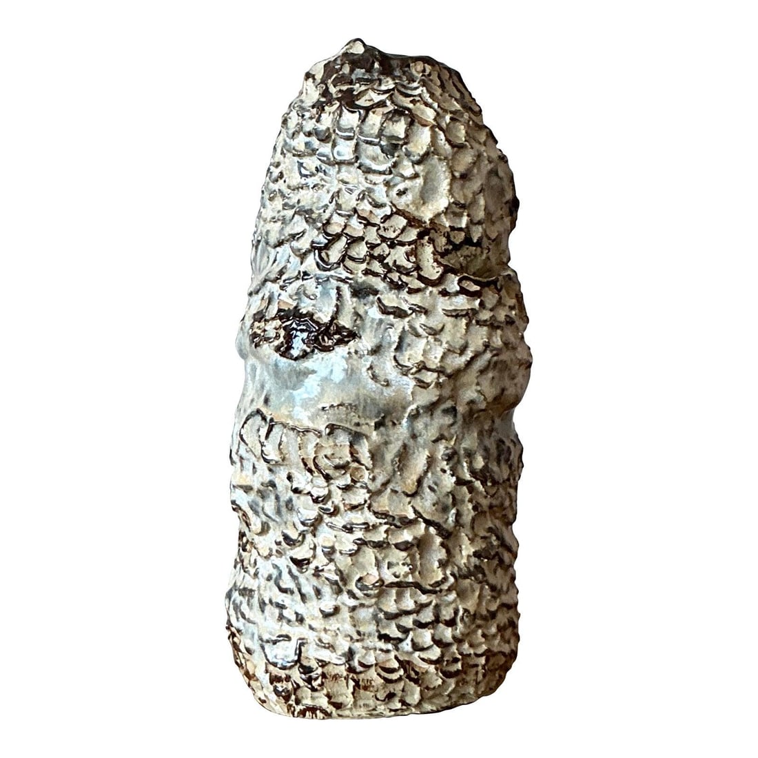 Brutalist Studio Pottery Vase With Iridescent Glaze 13 Inch (1 of 7)